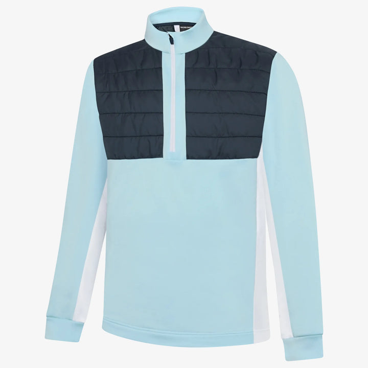 Dalton is a Insulating golf mid layer for Men in the color Crystal Blue/Navy(0)
