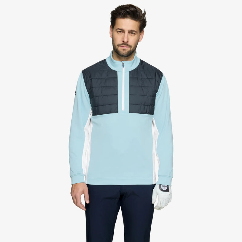 Dalton is a Insulating golf mid layer for Men in the color Crystal Blue/Navy(1)