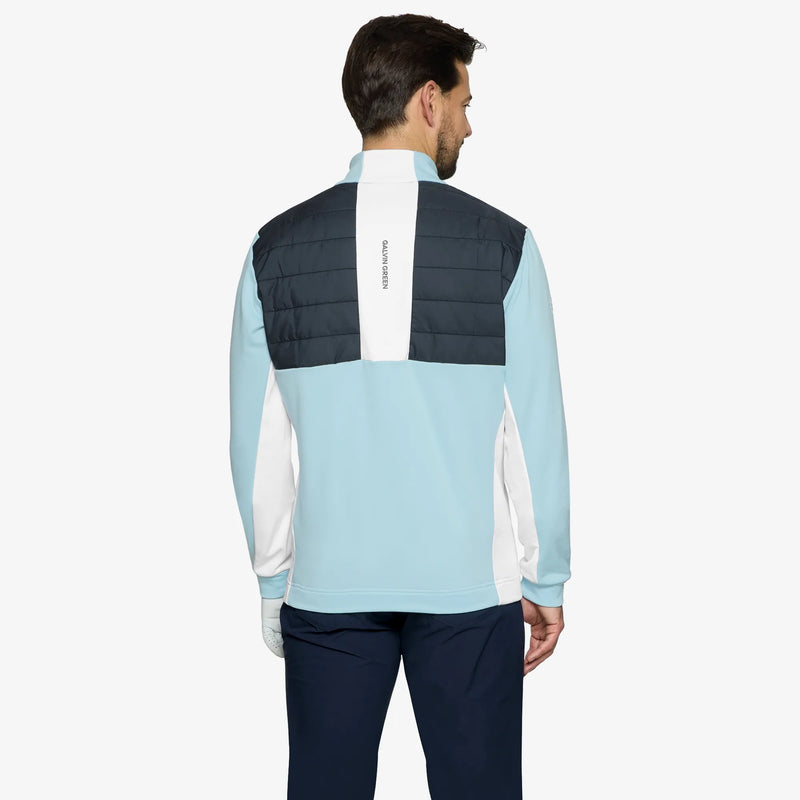 Dalton is a Insulating golf mid layer for Men in the color Crystal Blue/Navy(4)