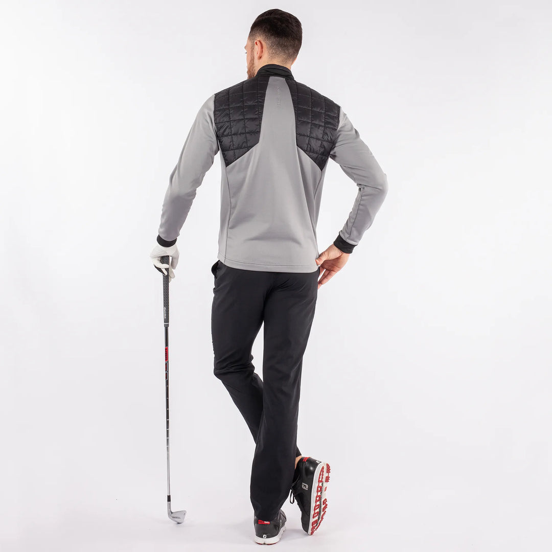 Damian is a Insulating golf mid layer for Men in the color Sharkskin(5)