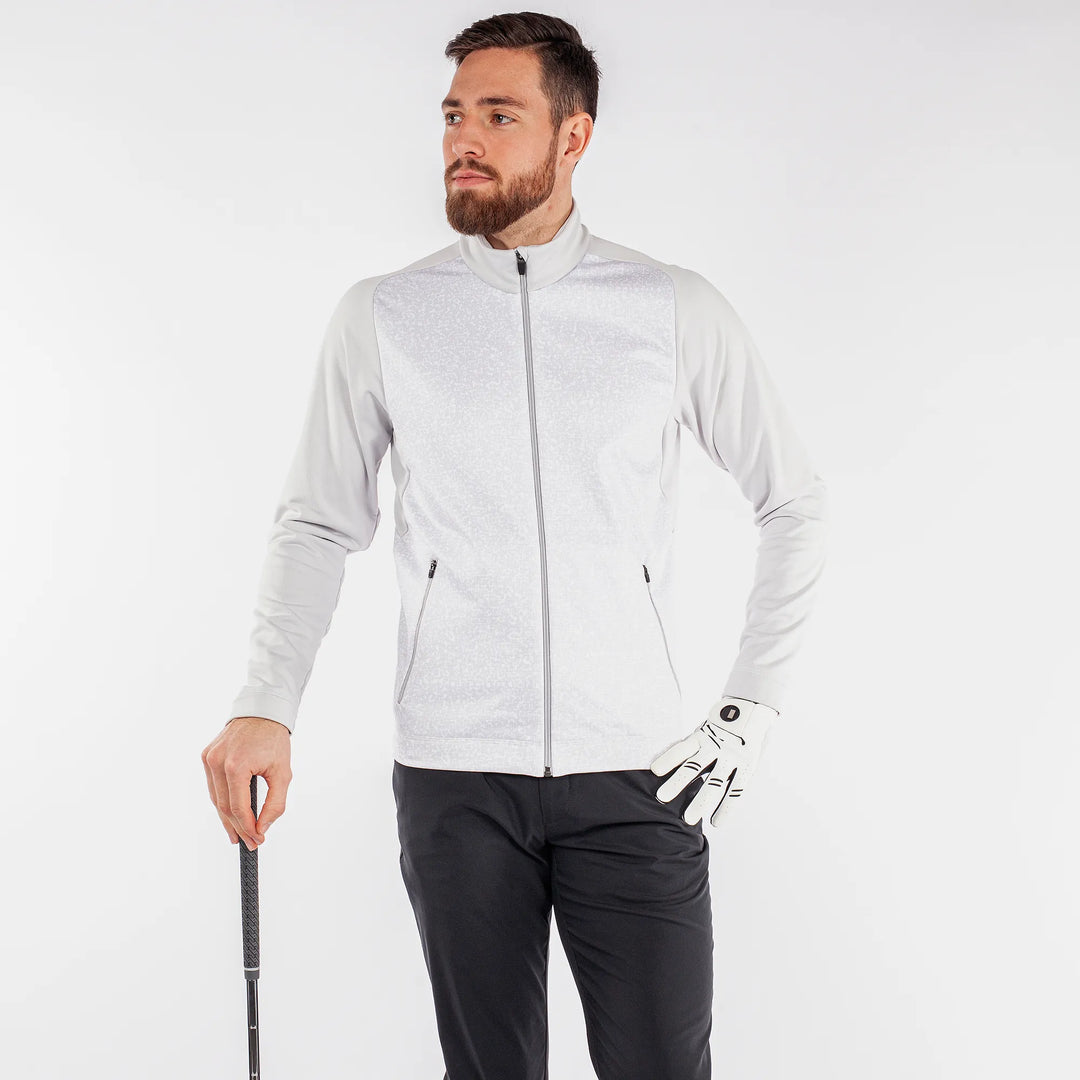 Dane is a Insulating golf mid layer for Men in the color White(1)