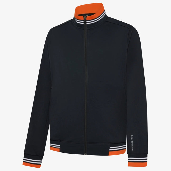 Daniel is a Insulating golf mid layer for Men in the color Black/White/Orange(0)