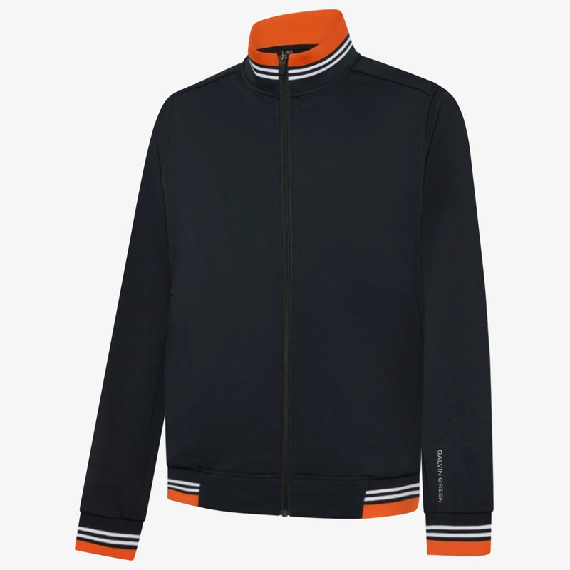 Daniel is a Insulating golf mid layer for Men in the color Black/White/Orange(0)