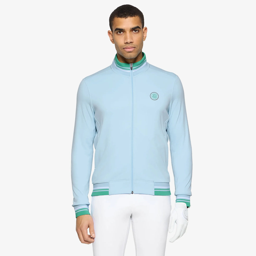Daniel is a Insulating golf mid layer for Men in the color Crystal Blue(1)