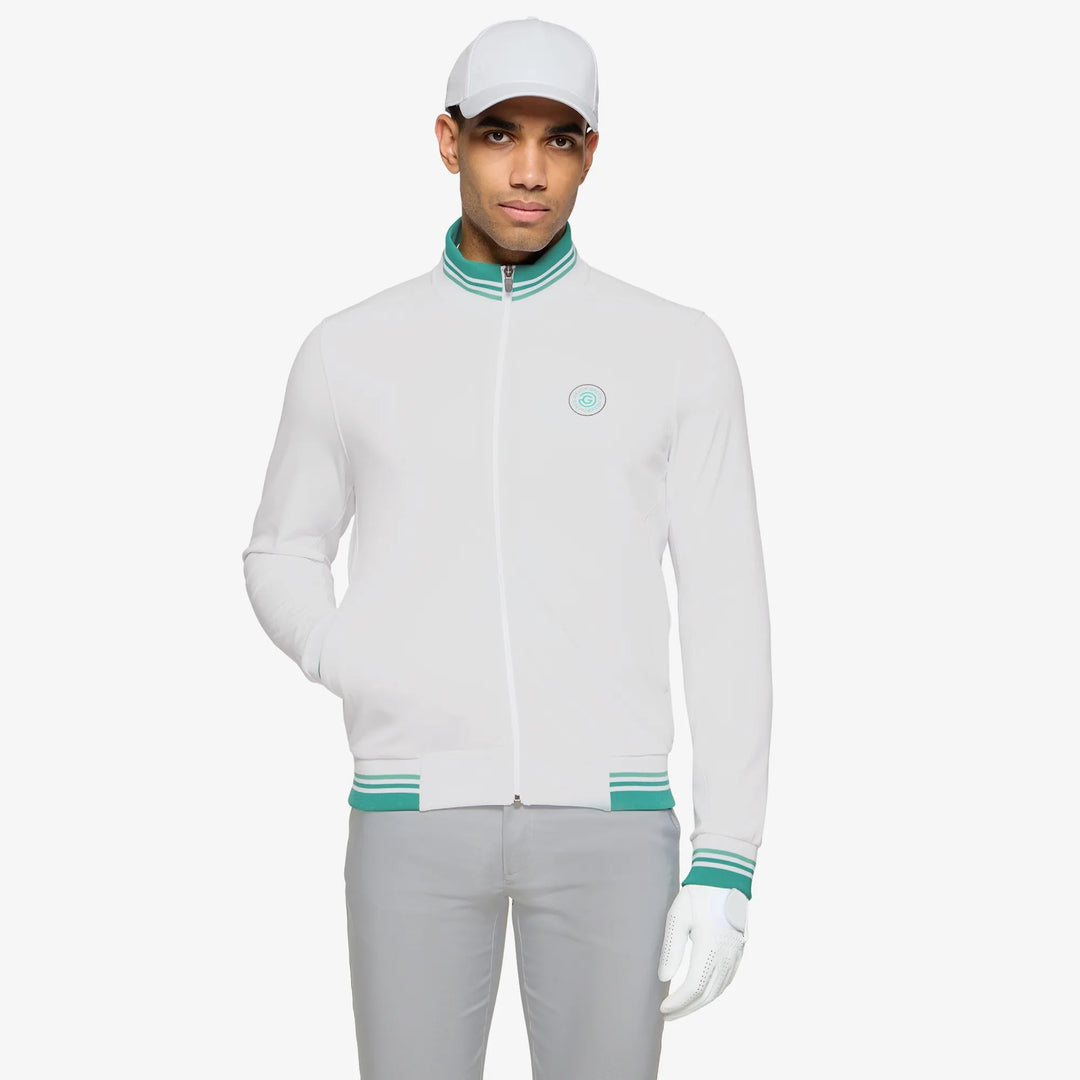 Daniel is a Insulating golf mid layer for Men in the color White(1)