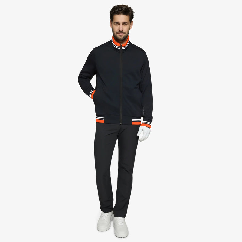 Daniel is a Insulating golf mid layer for Men in the color Black/White/Orange(2)