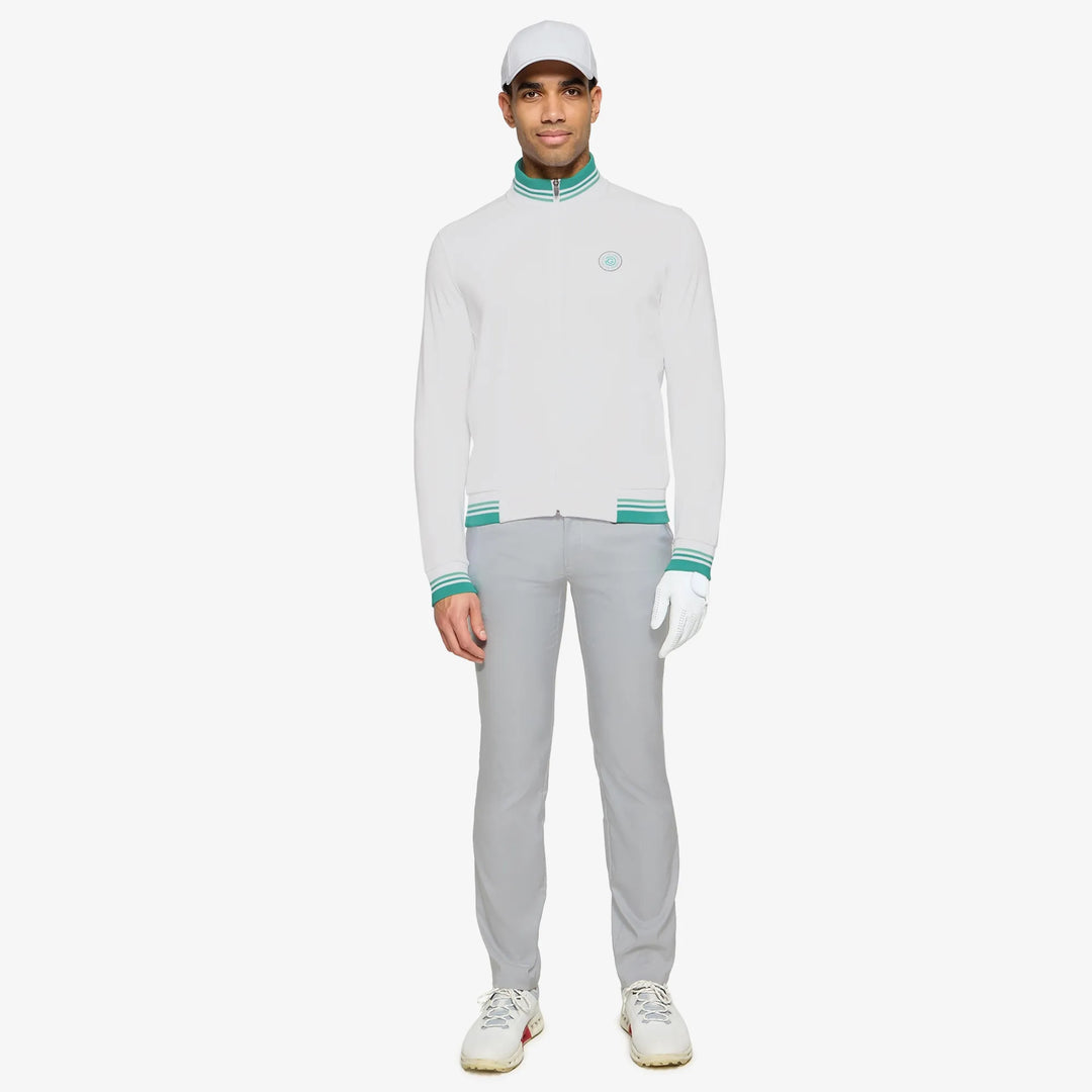 Daniel is a Insulating golf mid layer for Men in the color White(2)