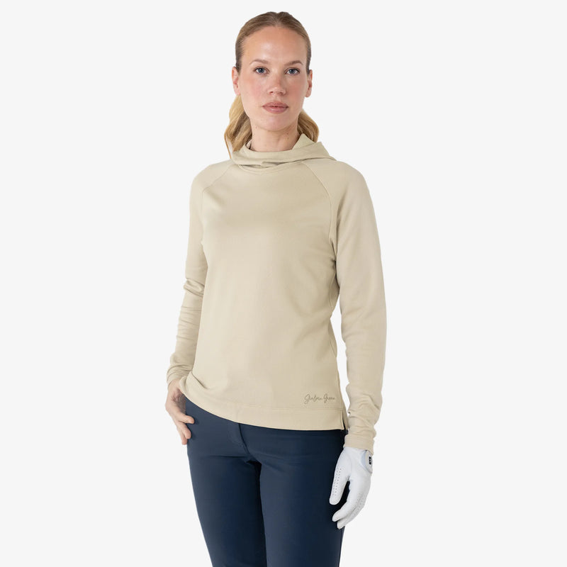 Daphne is a Insulating golf mid layer for Women in the color Sand(1)
