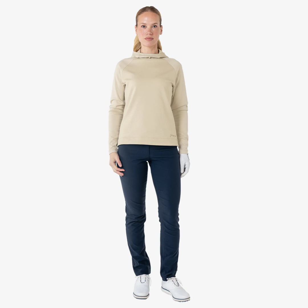 Daphne is a Insulating golf mid layer for Women in the color Sand(2)