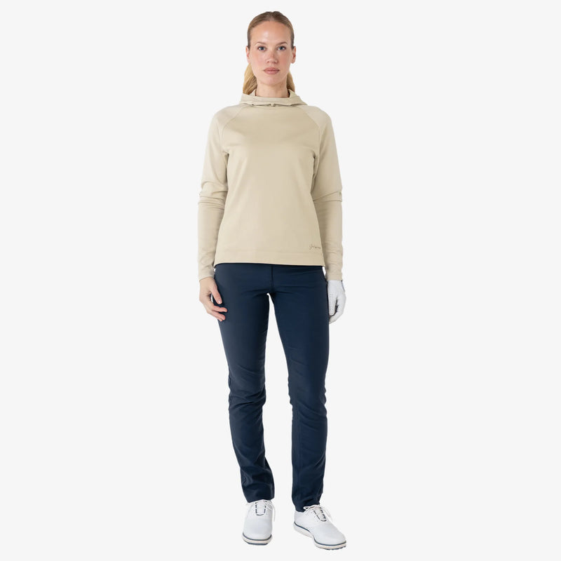 Daphne is a Insulating golf mid layer for Women in the color Sand(2)