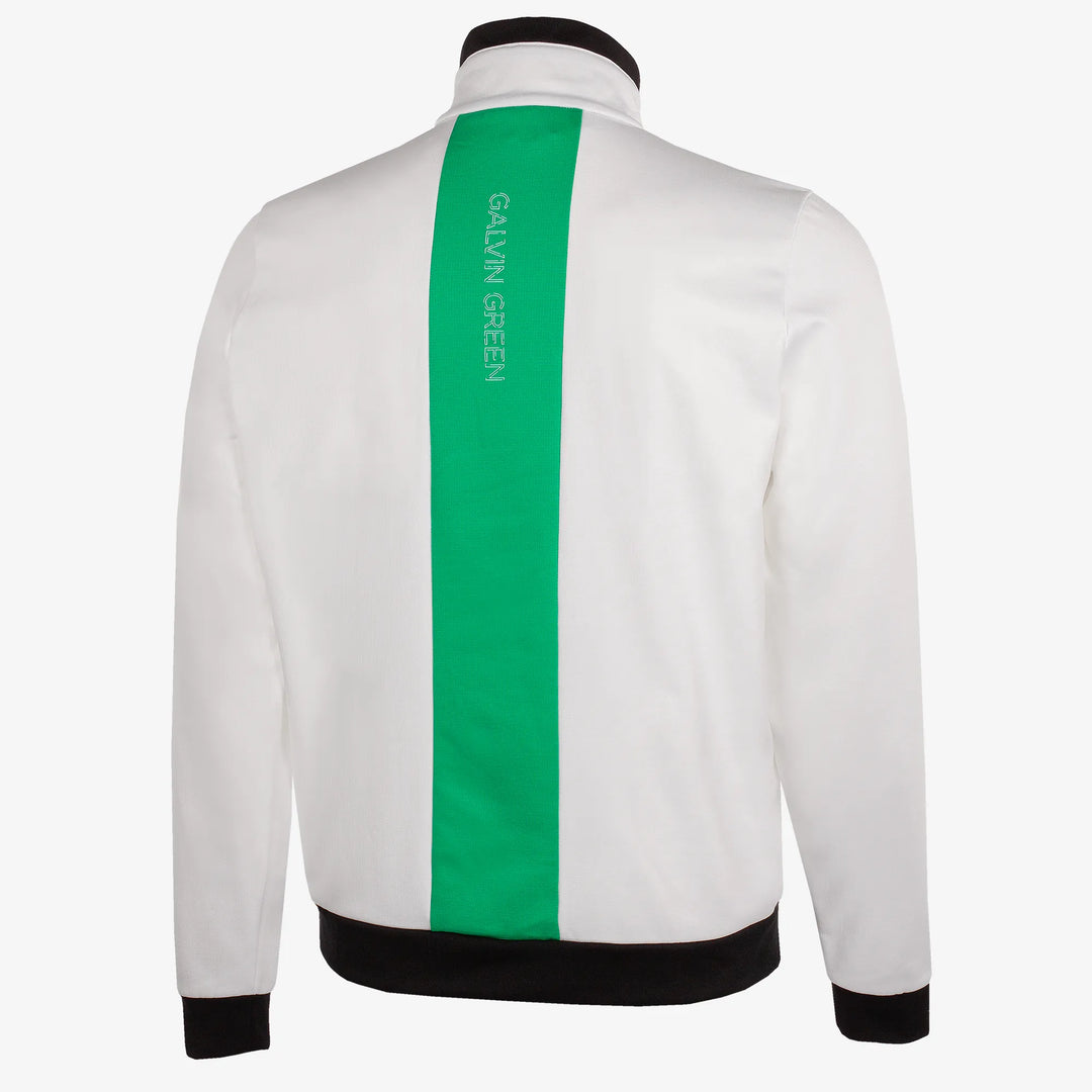 Dario is a Insulating golf mid layer for Men in the color White/Golf Green(7)