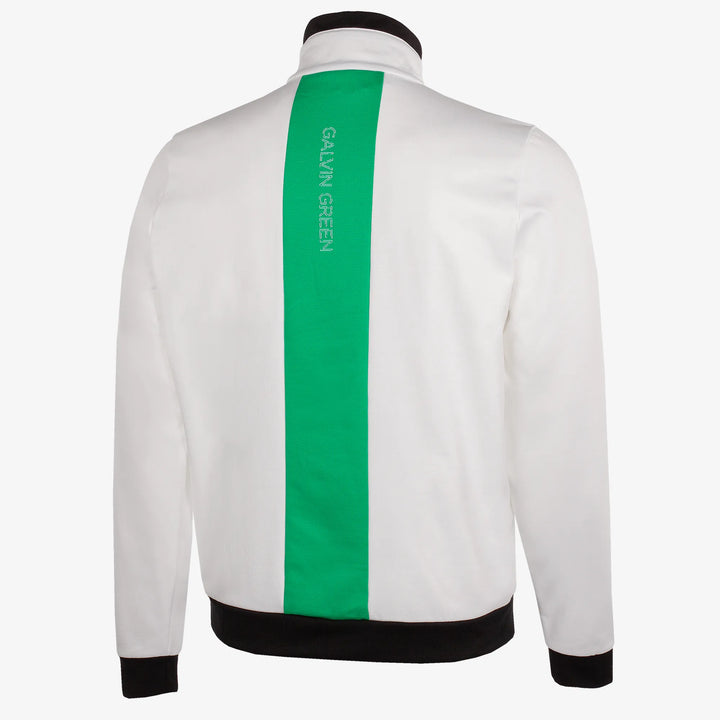 Dario is a Insulating golf mid layer for Men in the color White/Golf Green(7)