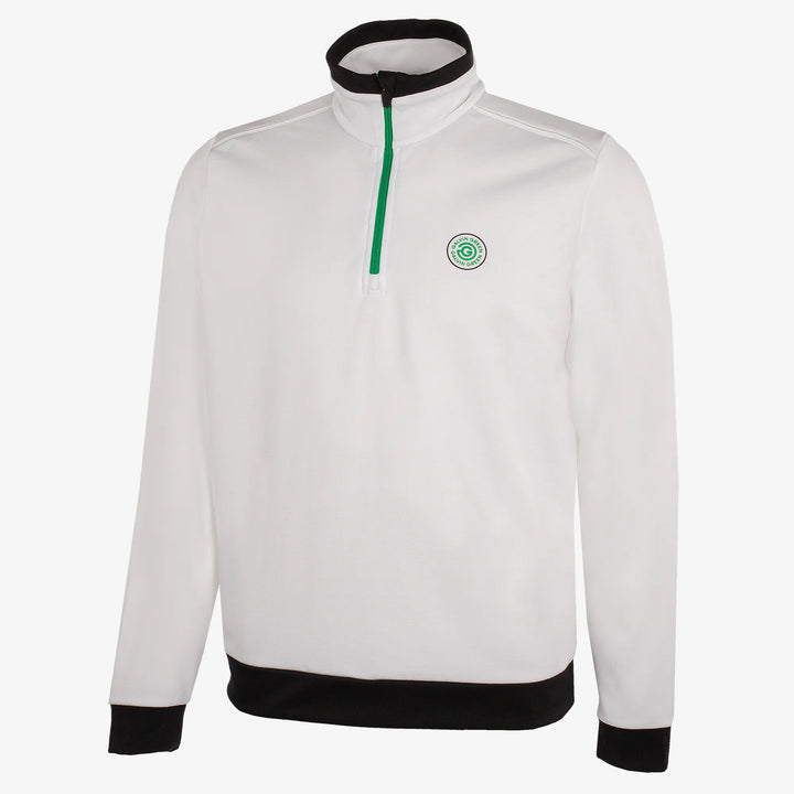 Dario is a Insulating golf mid layer for Men in the color White/Golf Green(0)