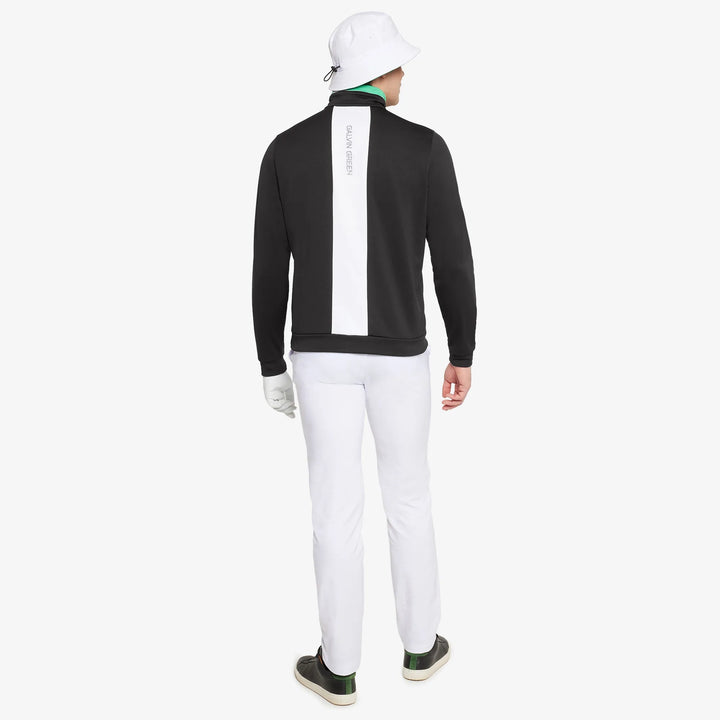Dario is a Insulating golf mid layer for Men in the color Black/White(7)