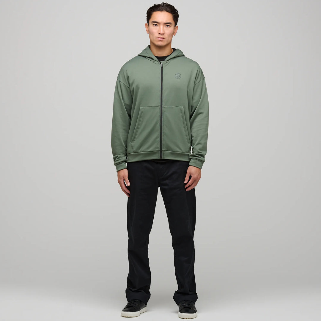 Darius is a Insulating golf mid layer for Men in the color Duck Green(2)