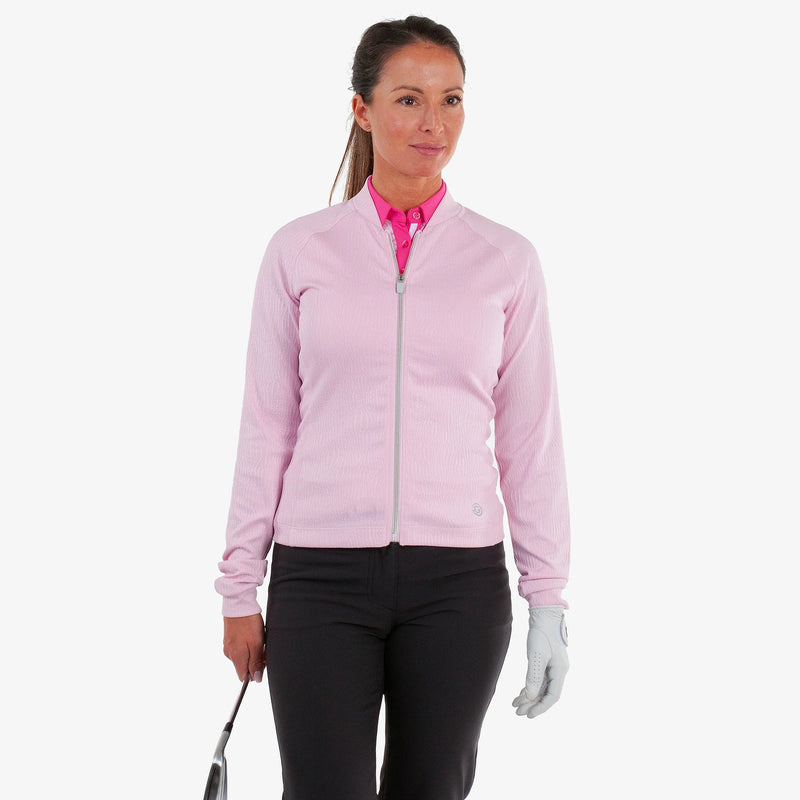Darla is a Insulating golf mid layer for Women in the color Pink(2)