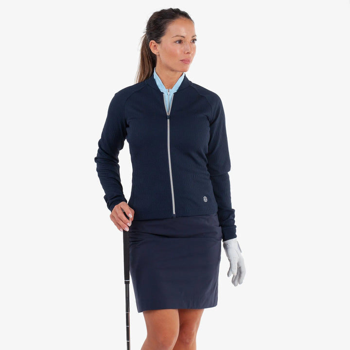 Darla is a Insulating golf mid layer for Women in the color Navy(2)