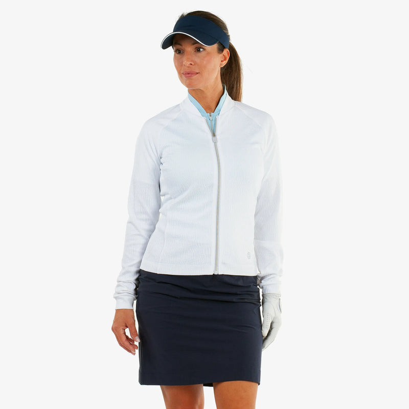 Darla is a Insulating golf mid layer for Women in the color White(2)