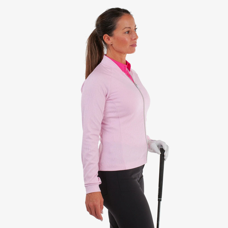 Darla is a Insulating golf mid layer for Women in the color Pink(4)