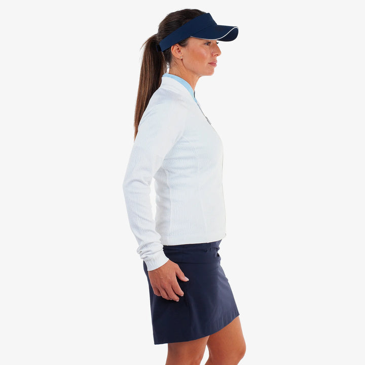 Darla is a Insulating golf mid layer for Women in the color White(4)