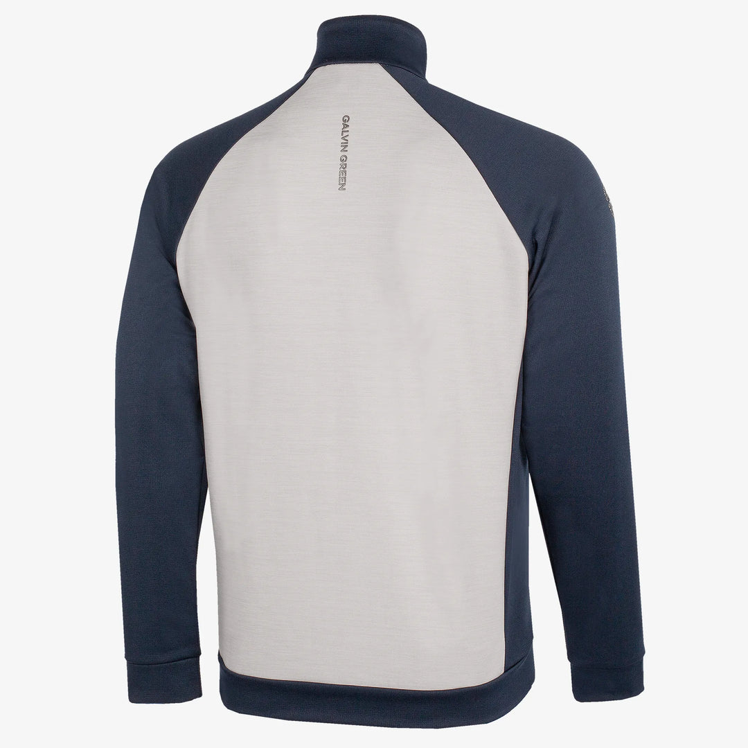 Darwin is a Insulating golf mid layer for Men in the color Cool Grey/Navy(7)
