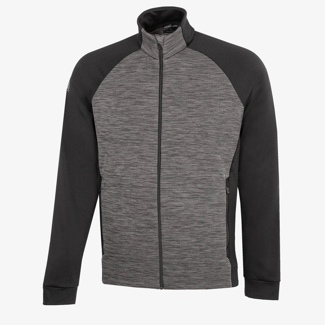 Darwin is a Insulating golf mid layer for Men in the color Forged Iron/Black (0)