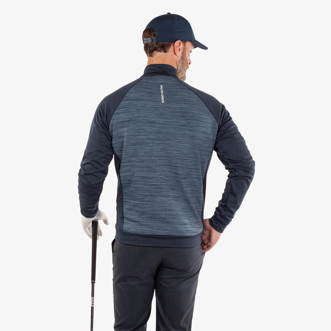 Darwin is a Insulating golf mid layer for Men in the color Moonlight Blue/Navy(5)
