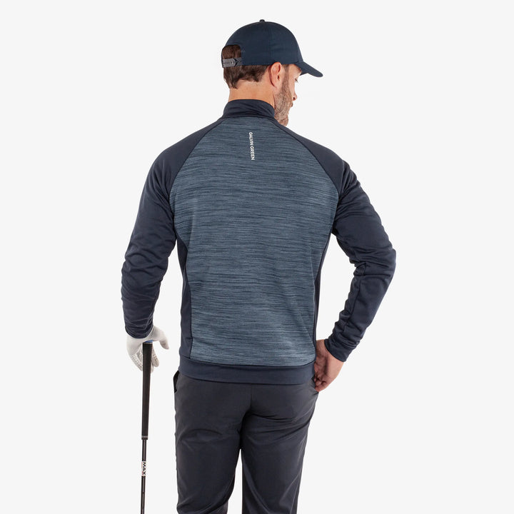 Darwin is a Insulating golf mid layer for Men in the color Moonlight Blue/Navy(5)