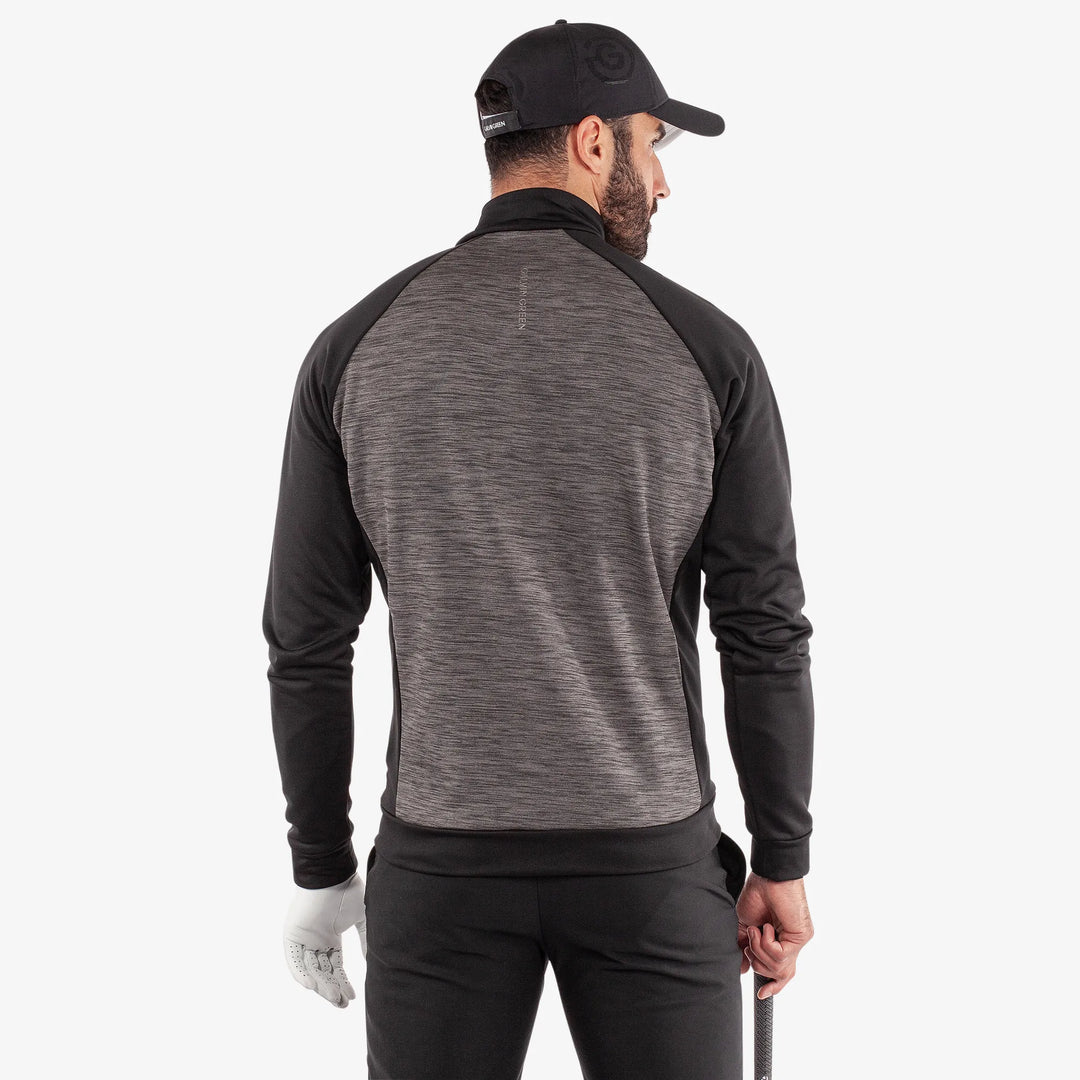 Darwin is a Insulating golf mid layer for Men in the color Forged Iron/Black (5)