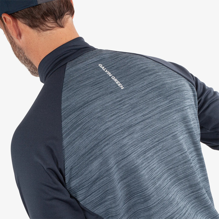 Darwin is a Insulating golf mid layer for Men in the color Moonlight Blue/Navy(6)