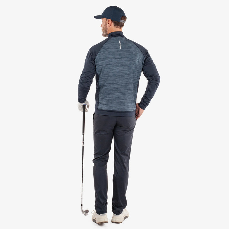 Darwin is a Insulating golf mid layer for Men in the color Moonlight Blue/Navy(7)