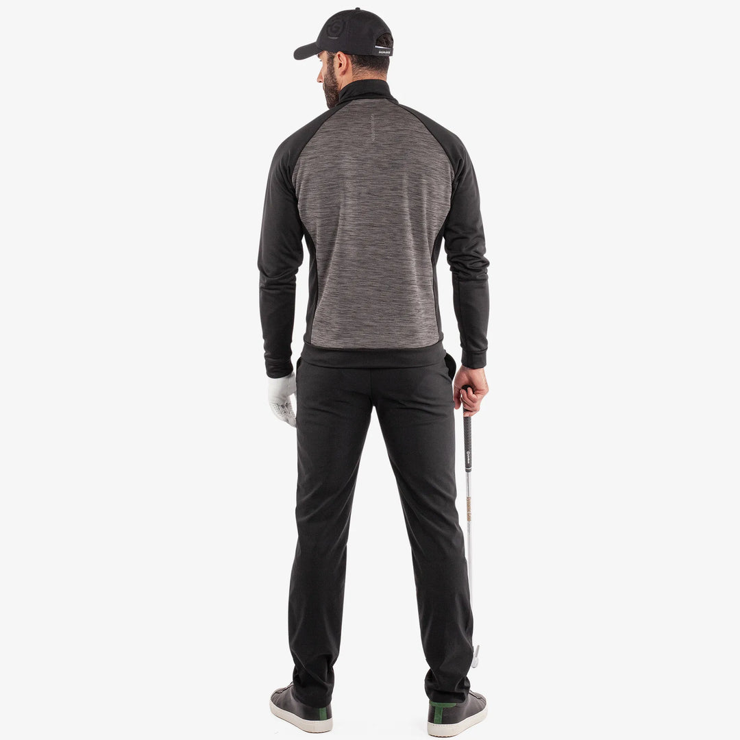 Darwin is a Insulating golf mid layer for Men in the color Forged Iron/Black (7)