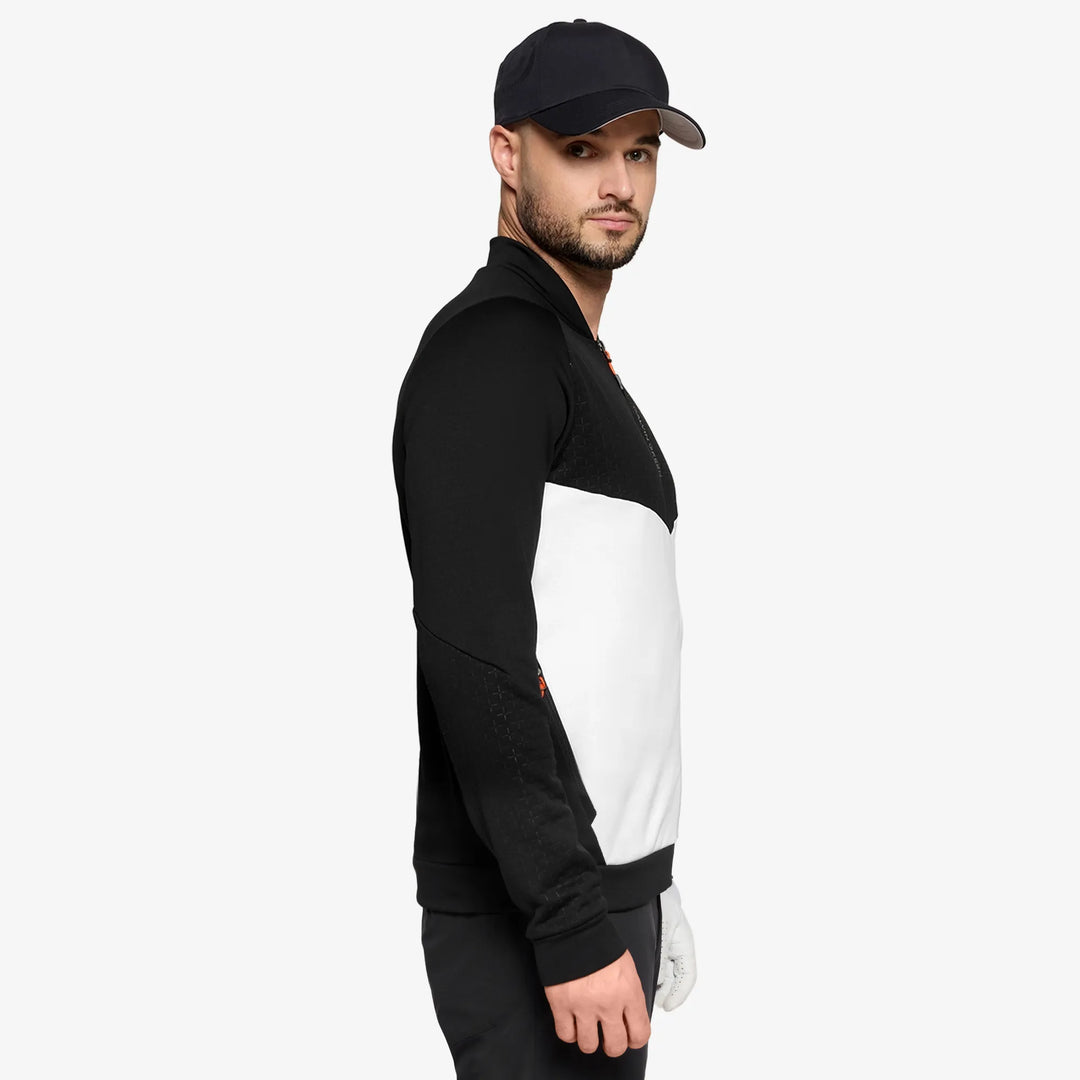 Dash is a Insulating golf mid layer for Men in the color Black/White(3)
