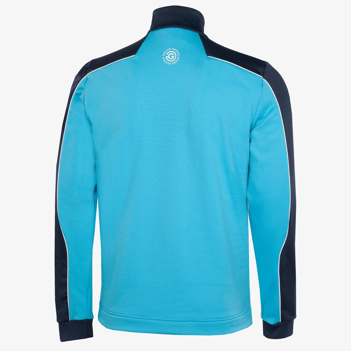 Dave is a Insulating golf mid layer for Men in the color Aqua/Navy(8)