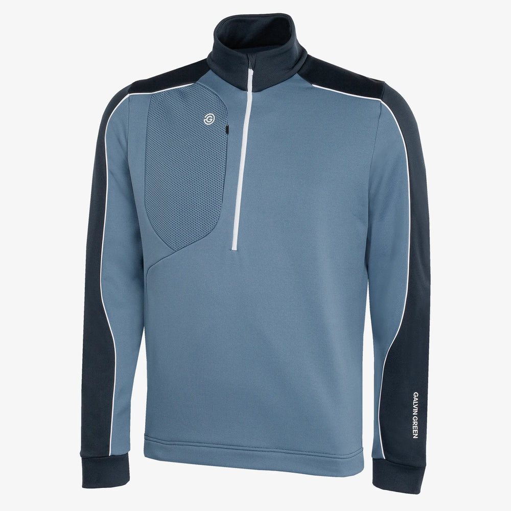 Dave is a Insulating golf mid layer for Men in the color Moonlight Blue/Navy(0)
