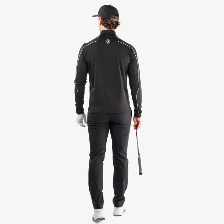 Dave is a Insulating golf mid layer for Men in the color Black/White(7)