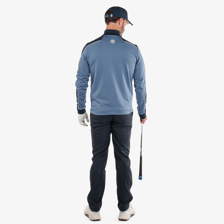 Dave is a Insulating golf mid layer for Men in the color Moonlight Blue/Navy(6)
