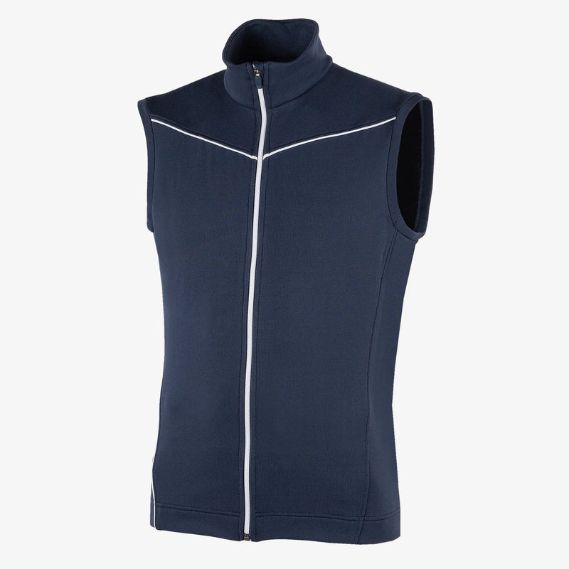 Davon is a Insulating golf vest for Men in the color Navy/White(0)