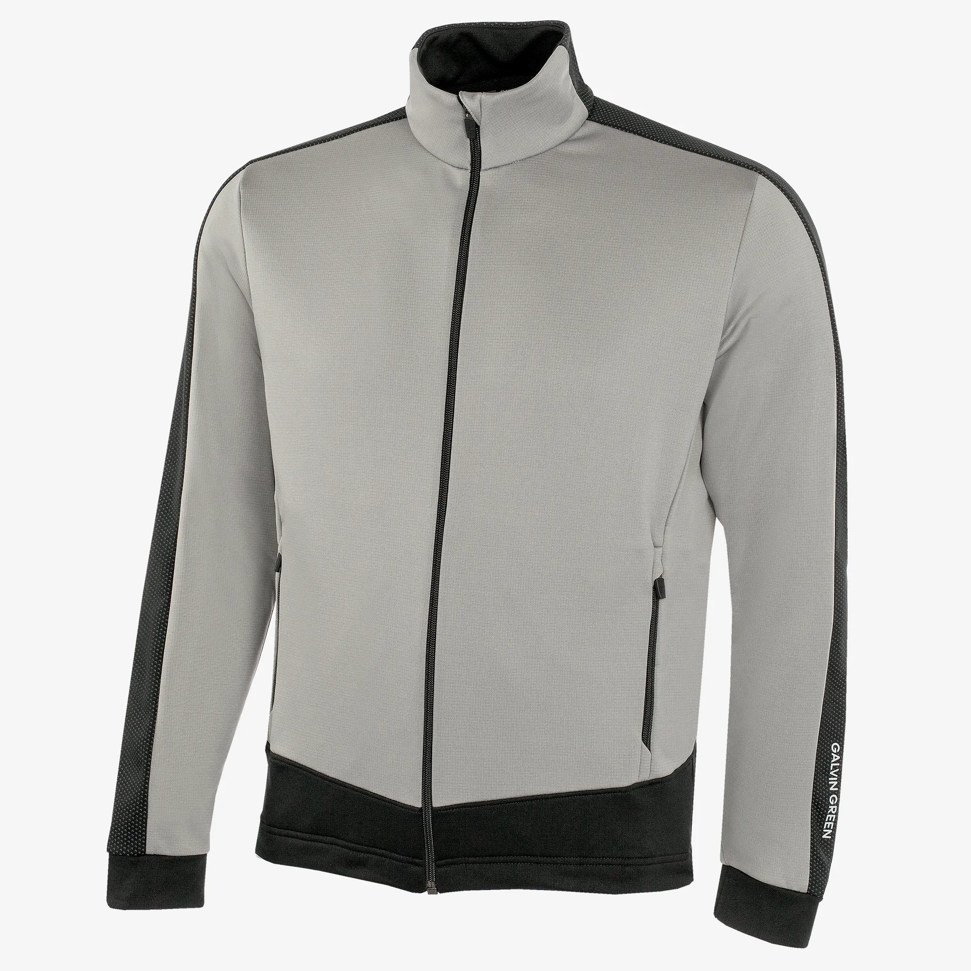 Dawson Insulating golf mid layer Sharkskin/Black – Galvin Green