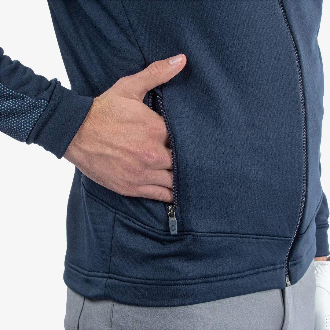 Dawson is a Insulating golf mid layer for Men in the color Navy(4)