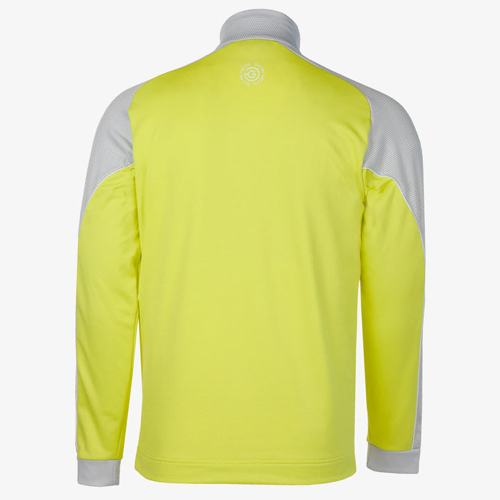 Daxton is a Insulating golf mid layer for Men in the color Sunny Lime/Cool Grey/White(9)
