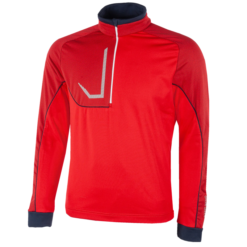 Daxton is a Insulating golf mid layer for Men in the color Imaginary Red(0)