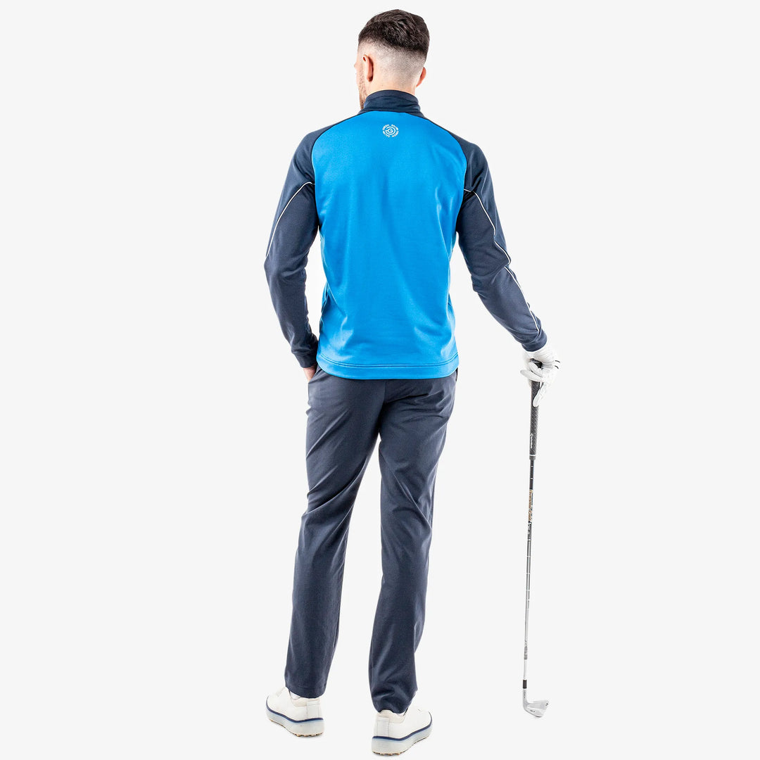 Daxton is a Insulating golf mid layer for Men in the color Blue/Navy/White(6)