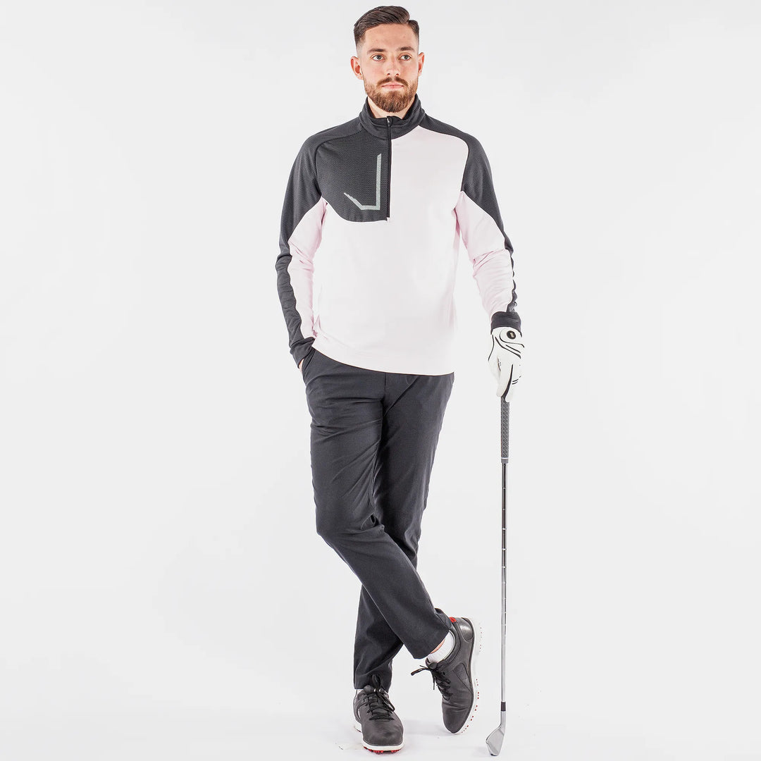 Daxton is a Insulating golf mid layer for Men in the color Fantastic Pink(4)