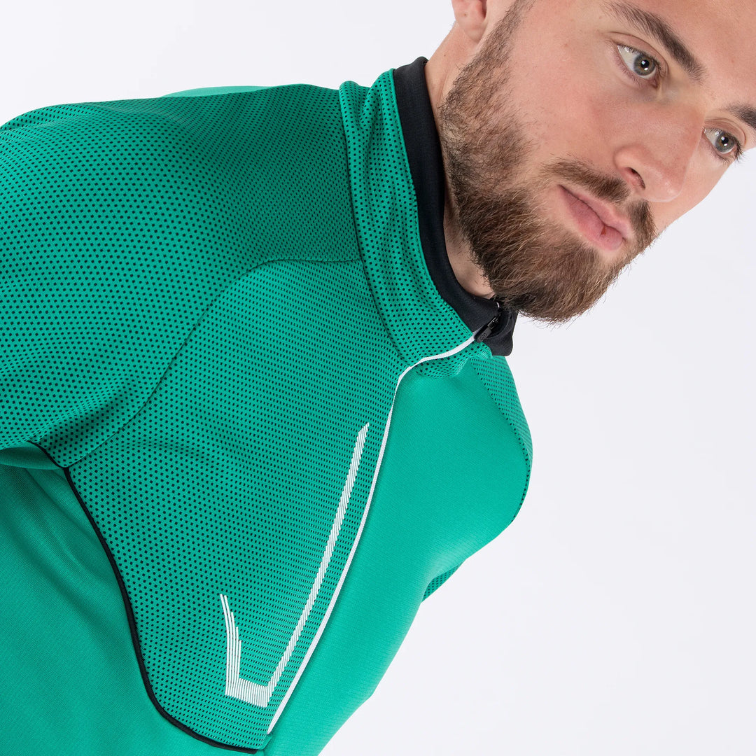 Daxton is a Insulating golf mid layer for Men in the color Golf Green(3)