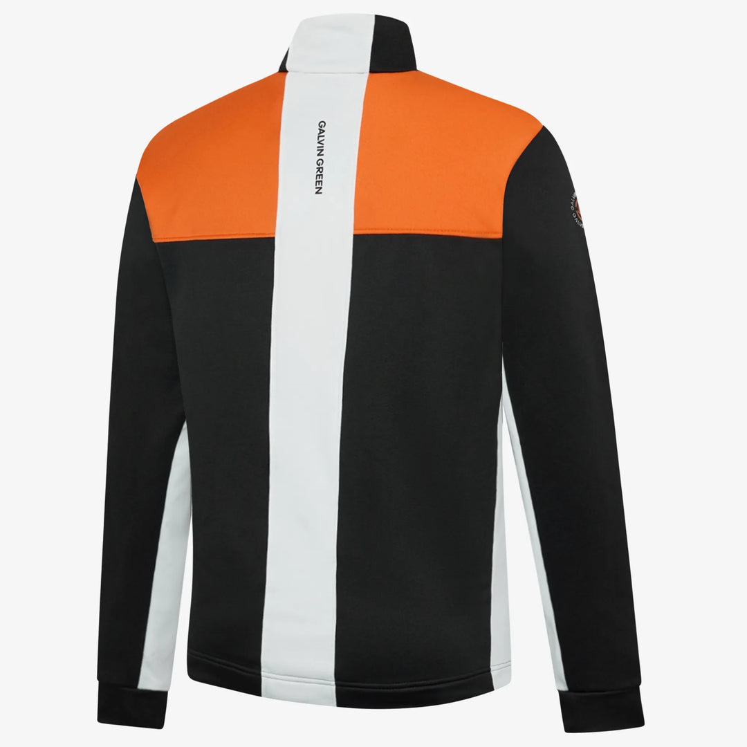 Dean is a Insulating golf mid layer for Men in the color Black/White/Orange(6)