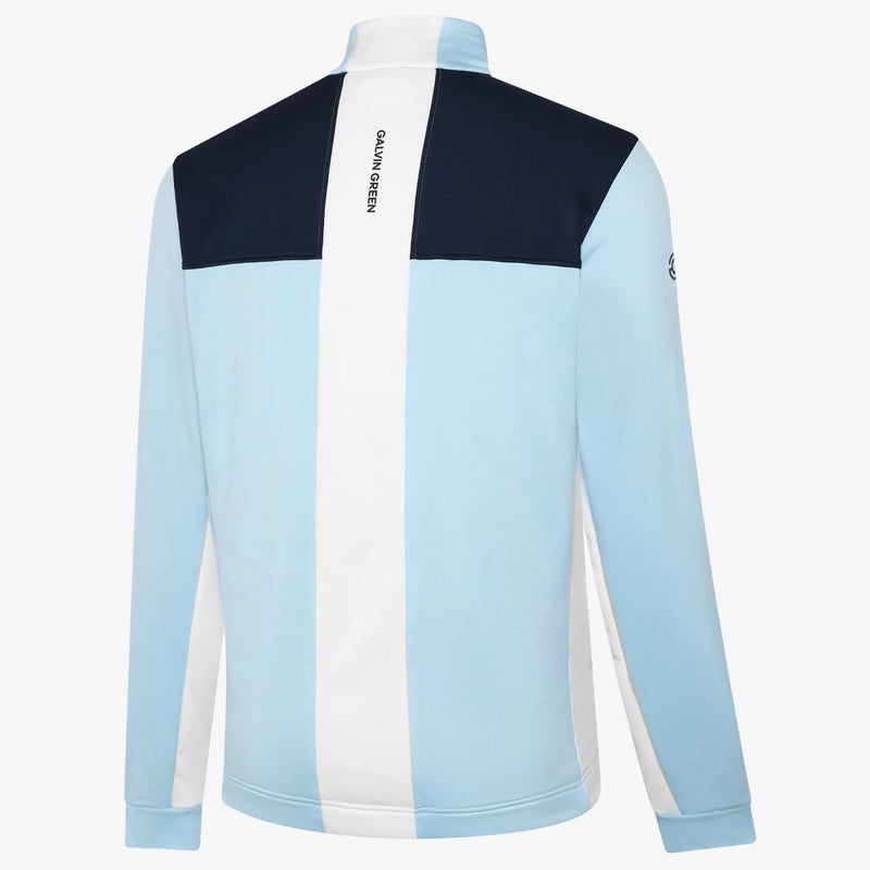 Dean is a Insulating golf mid layer for Men in the color Crystal Blue/White/Navy(1)