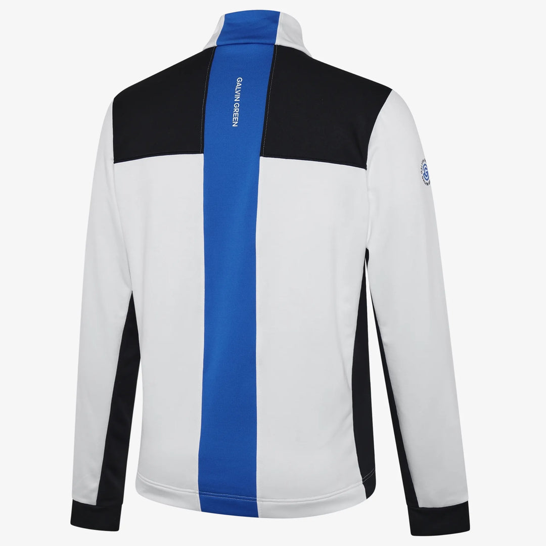 Dean is a Insulating golf mid layer for Men in the color Black/White/Royal Blue(1)