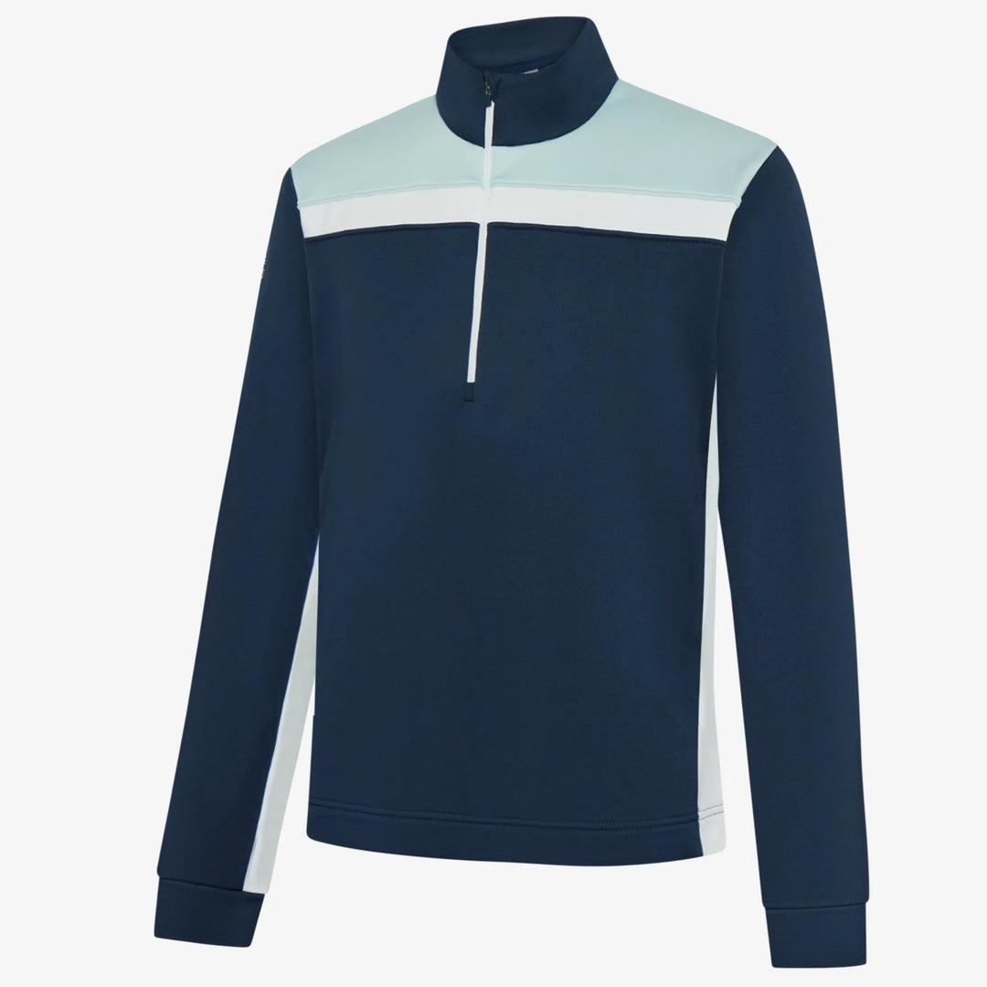 Dean is a Insulating golf mid layer for Men in the color Crystal Blue/Navy(0)