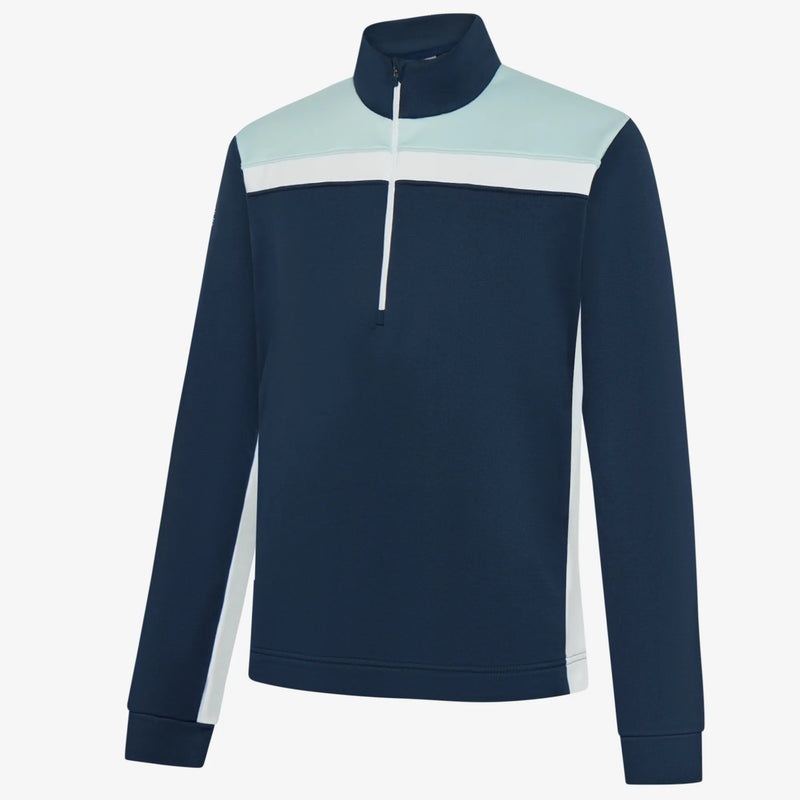 Dean is a Insulating golf mid layer for Men in the color Crystal Blue/Navy(0)